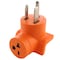 Ac Works Plug Adapter, 6-20R, 6-50P, 6-20P, 6-50P, 0 ft., Orange AD650620 - alternate 1